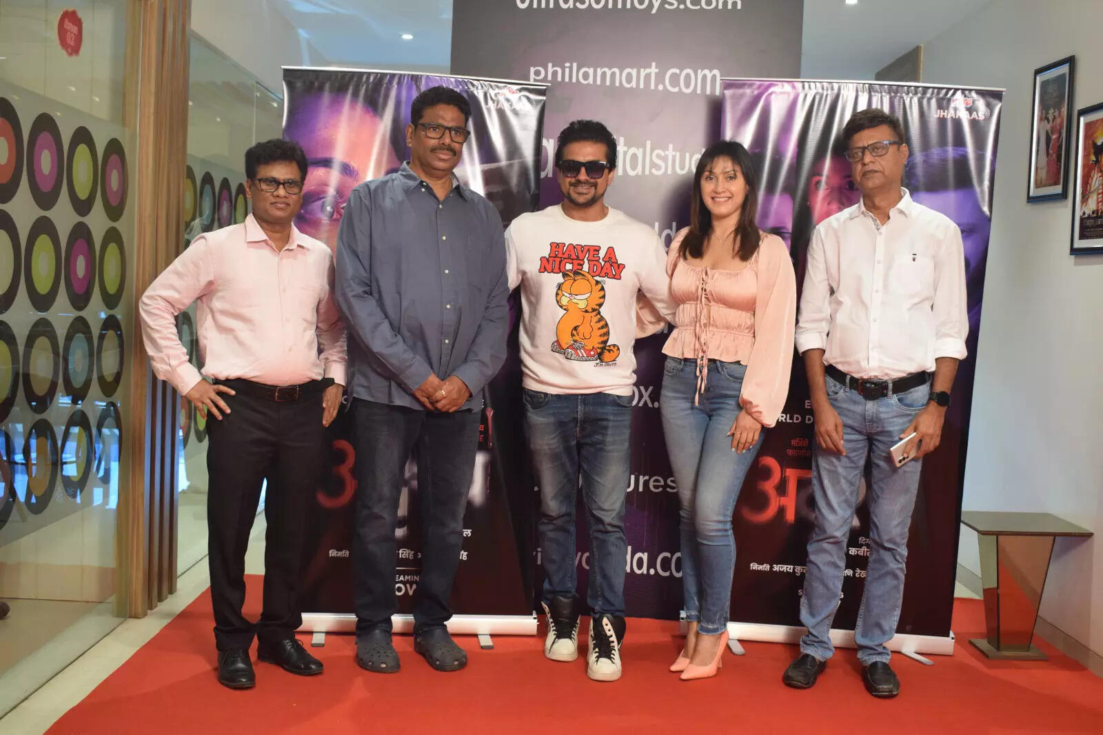 PRESS MEET - Adrushya_Vankata Garapati_Kabir Lal_Pushkar Jog_Manjiri Phadanis_Shyam Malekar